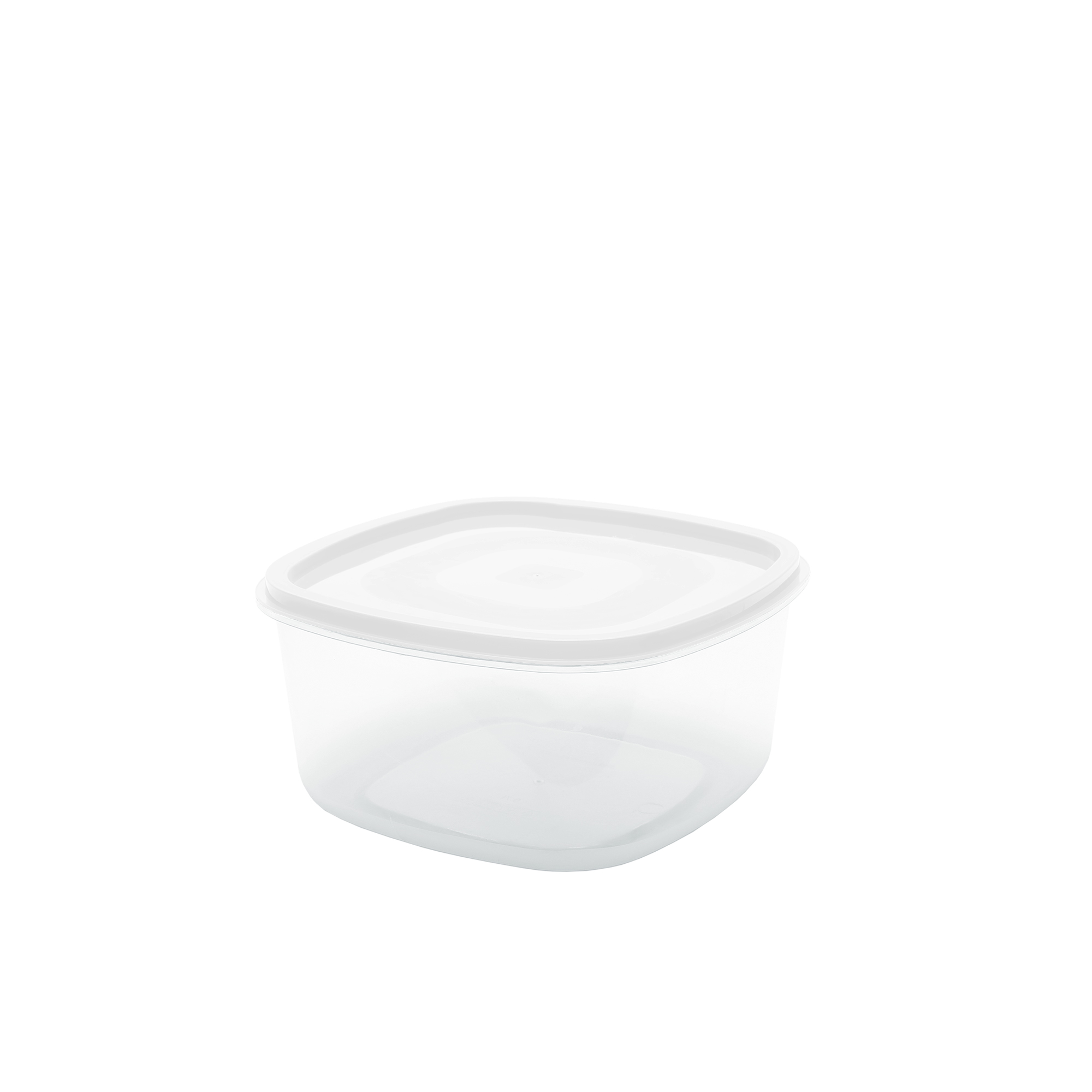 POTE QUADRADO 0.25L - TAMPA BRANCA