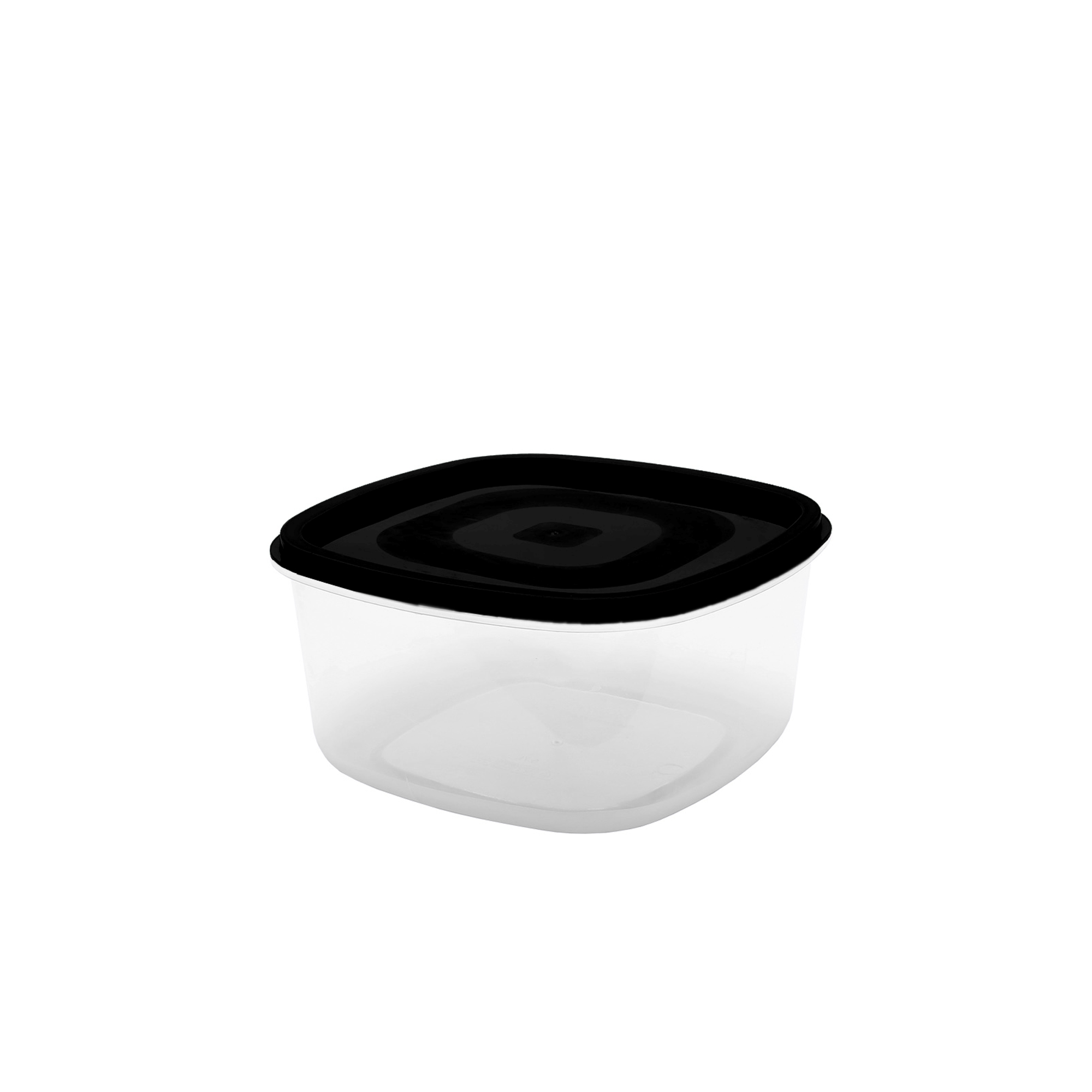 POTE QUADRADO 0.4L - TAMPA PRETA